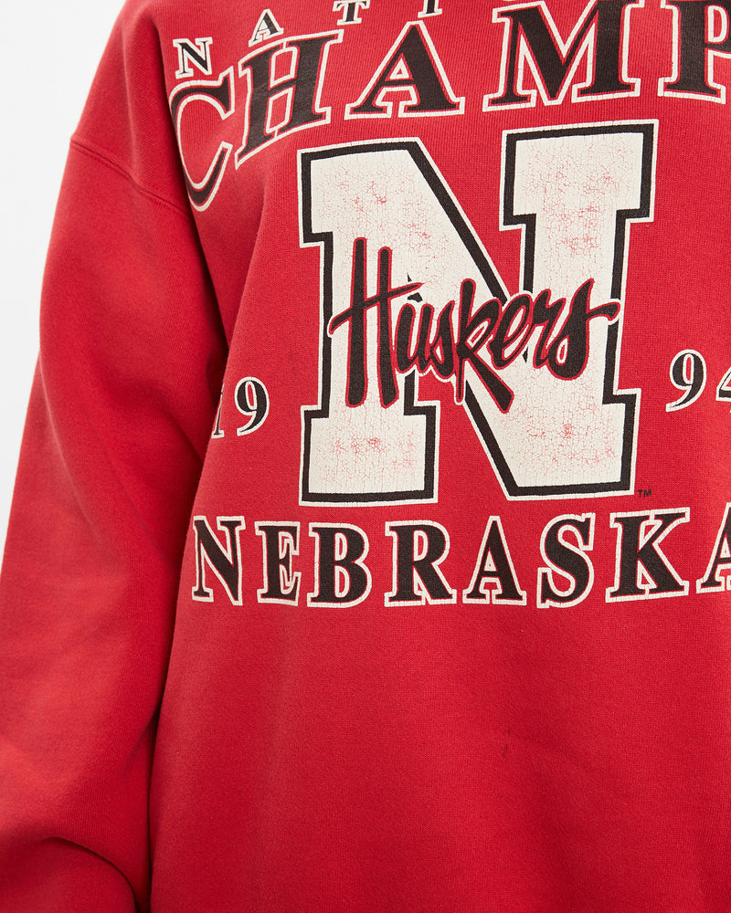 Vintage 1994 NCAA University of Nebraska Huskers Sweatshirt <br>S , The Real Deal , newtown, sydney, australia, thrift store, opshop, preloved, secondhand, sustainable, retro, antique, 70s, 80s, 90s, 2000s, 00s, fashion, clothing, streetwear, trendy, garment, style, boutique, store, shop, archive, sale, cheap, best, top