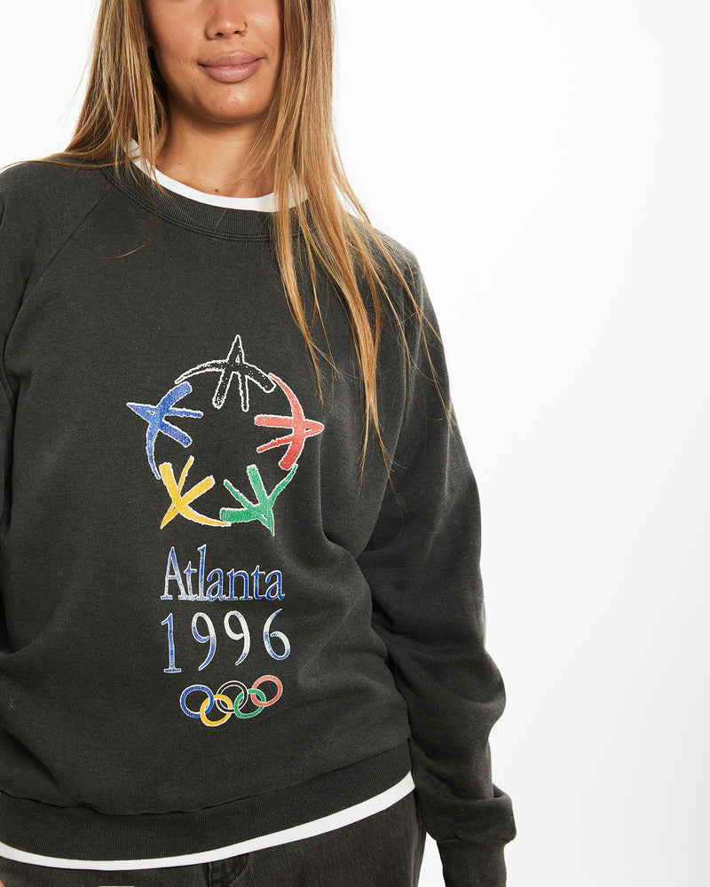 Vintage 1996 Atlanta Olympics Sweatshirt <br>M , The Real Deal , newtown, sydney, australia, thrift store, opshop, preloved, secondhand, sustainable, retro, antique, 70s, 80s, 90s, 2000s, 00s, fashion, clothing, streetwear, trendy, garment, style, boutique, store, shop, archive, sale, cheap, best, top