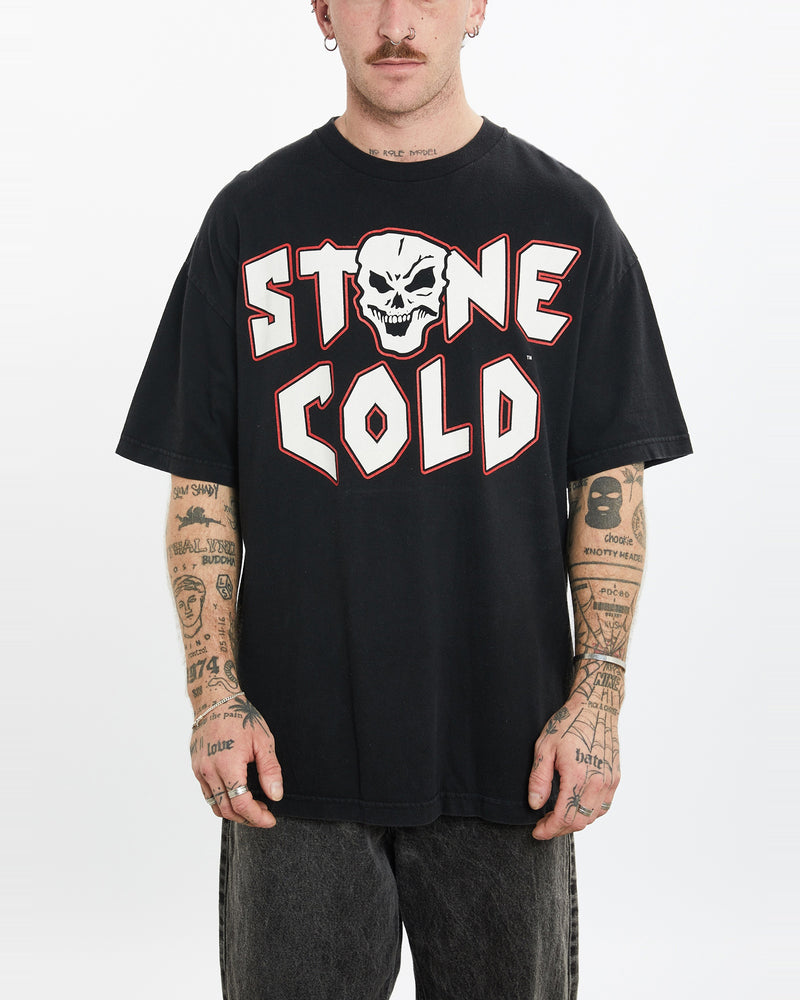 Vintage WWE Stone Cold Steve Austin Wrestling Tee <br>L , The Real Deal , newtown, sydney, australia, thrift store, opshop, preloved, secondhand, sustainable, retro, antique, 70s, 80s, 90s, 2000s, 00s, fashion, clothing, streetwear, trendy, garment, style, boutique, store, shop, archive, sale, cheap, best, top