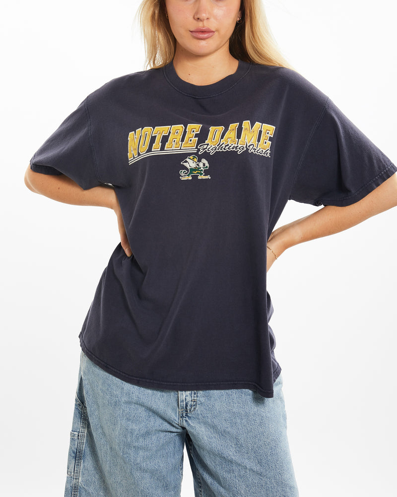 Vintage NCAA Notre Dame Fighting Irish Tee <br>M , The Real Deal , newtown, sydney, australia, thrift store, opshop, preloved, secondhand, sustainable, retro, antique, 70s, 80s, 90s, 2000s, 00s, fashion, clothing, streetwear, trendy, garment, style, boutique, store, shop, archive, sale, cheap, best, top