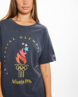 Vintage 1996 Atlanta Olympics Tee <br>M , The Real Deal , newtown, sydney, australia, thrift store, opshop, preloved, secondhand, sustainable, retro, antique, 70s, 80s, 90s, 2000s, 00s, fashion, clothing, streetwear, trendy, garment, style, boutique, store, shop, archive, sale, cheap, best, top