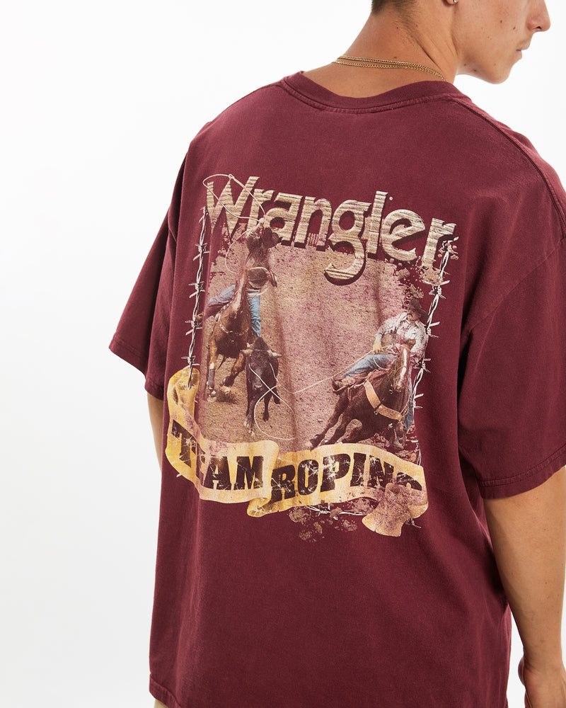 Vintage Wrangler Tee <br>L , The Real Deal , newtown, sydney, australia, thrift store, opshop, preloved, secondhand, sustainable, retro, antique, 70s, 80s, 90s, 2000s, 00s, fashion, clothing, streetwear, trendy, garment, style, boutique, store, shop, archive, sale, cheap, best, top