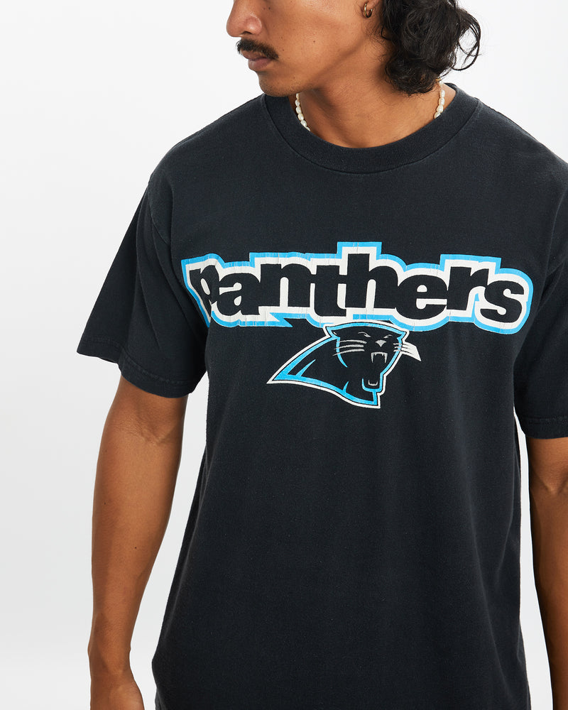 Vintage NFL Carolina Panthers Tee <br>M , The Real Deal , newtown, sydney, australia, thrift store, opshop, preloved, secondhand, sustainable, retro, antique, 70s, 80s, 90s, 2000s, 00s, fashion, clothing, streetwear, trendy, garment, style, boutique, store, shop, archive, sale, cheap, best, top