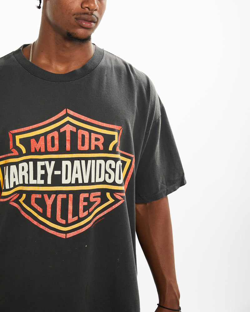 Vintage 1992 Harley Davidson Tee <br>XL , The Real Deal , newtown, sydney, australia, thrift store, opshop, preloved, secondhand, sustainable, retro, antique, 70s, 80s, 90s, 2000s, 00s, fashion, clothing, streetwear, trendy, garment, style, boutique, store, shop, archive, sale, cheap, best, top