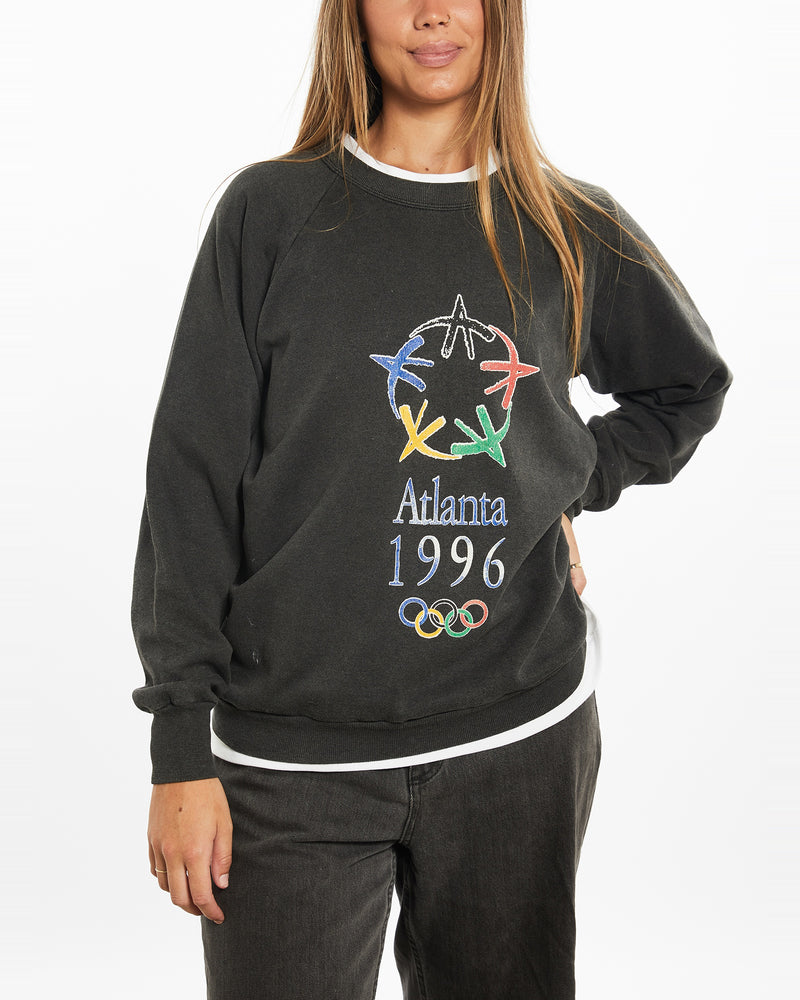 Vintage 1996 Atlanta Olympics Sweatshirt <br>M , The Real Deal , newtown, sydney, australia, thrift store, opshop, preloved, secondhand, sustainable, retro, antique, 70s, 80s, 90s, 2000s, 00s, fashion, clothing, streetwear, trendy, garment, style, boutique, store, shop, archive, sale, cheap, best, top