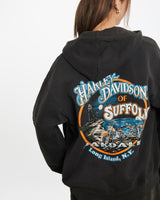 Vintage Harley Davidson Hooded Sweatshirt <br>S , The Real Deal , newtown, sydney, australia, thrift store, opshop, preloved, secondhand, sustainable, retro, antique, 70s, 80s, 90s, 2000s, 00s, fashion, clothing, streetwear, trendy, garment, style, boutique, store, shop, archive, sale, cheap, best, top