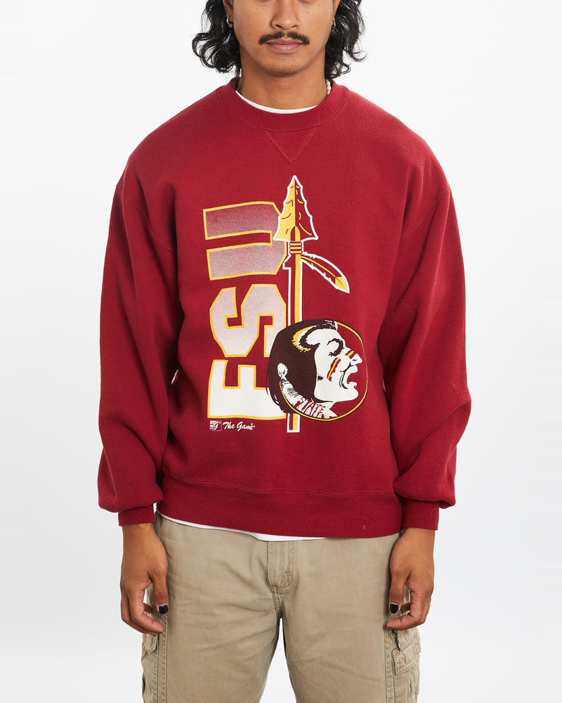 Vintage 90s NCAA Florida State Seminoles Sweatshirt <br>M , The Real Deal , newtown, sydney, australia, thrift store, opshop, preloved, secondhand, sustainable, retro, antique, 70s, 80s, 90s, 2000s, 00s, fashion, clothing, streetwear, trendy, garment, style, boutique, store, shop, archive, sale, cheap, best, top