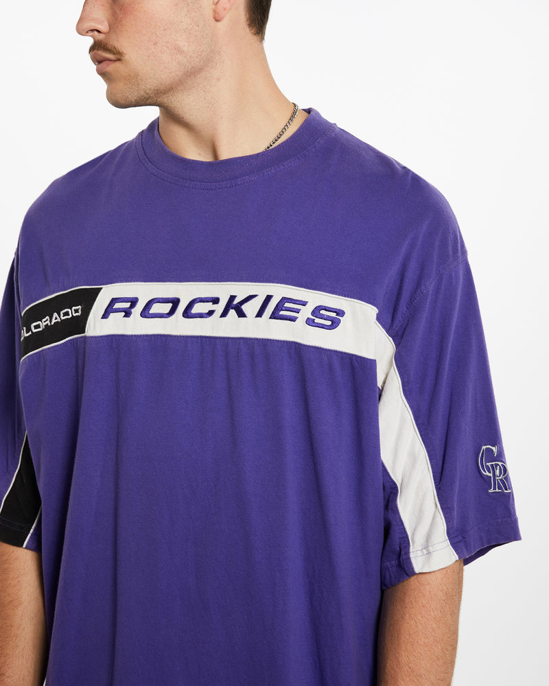 Vintage MLB Colorado Rockies Tee <br>XL , The Real Deal , newtown, sydney, australia, thrift store, opshop, preloved, secondhand, sustainable, retro, antique, 70s, 80s, 90s, 2000s, 00s, fashion, clothing, streetwear, trendy, garment, style, boutique, store, shop, archive, sale, cheap, best, top