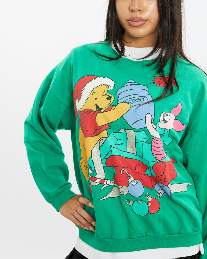 Vintage Disney Winnie The Pooh Christmas Sweatshirt <br>S