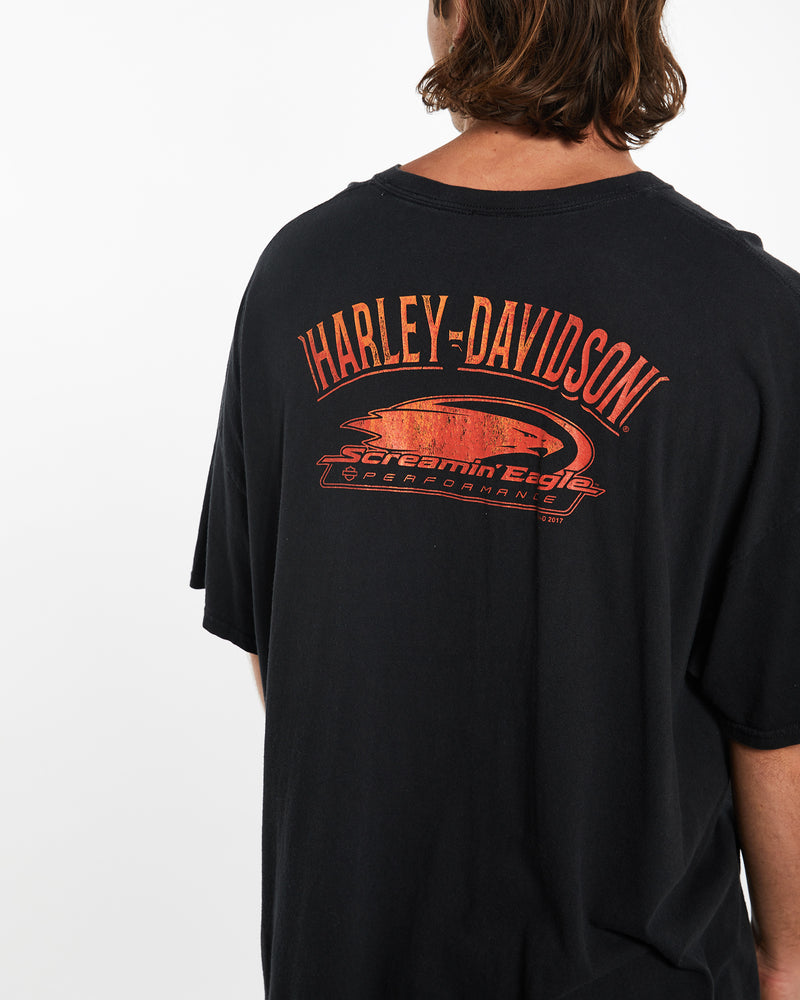 Harley Davidson Eagle Tee <br>XXL , The Real Deal , newtown, sydney, australia, thrift store, opshop, preloved, secondhand, sustainable, retro, antique, 70s, 80s, 90s, 2000s, 00s, fashion, clothing, streetwear, trendy, garment, style, boutique, store, shop, archive, sale, cheap, best, top