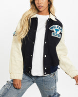 Vintage 1990 Paul Kane Blues High School Varsity Jacket <br>XS