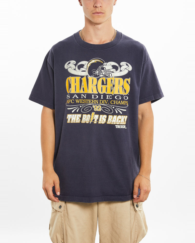 Vintage 90s NFL San Diego Chargers Tee <br>L