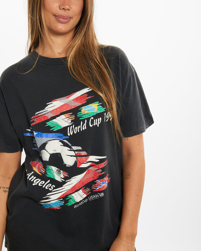 Vintage 1994 FIFA World Cup USA Tee <br>M , The Real Deal , newtown, sydney, australia, thrift store, opshop, preloved, secondhand, sustainable, retro, antique, 70s, 80s, 90s, 2000s, 00s, fashion, clothing, streetwear, trendy, garment, style, boutique, store, shop, archive, sale, cheap, best, top