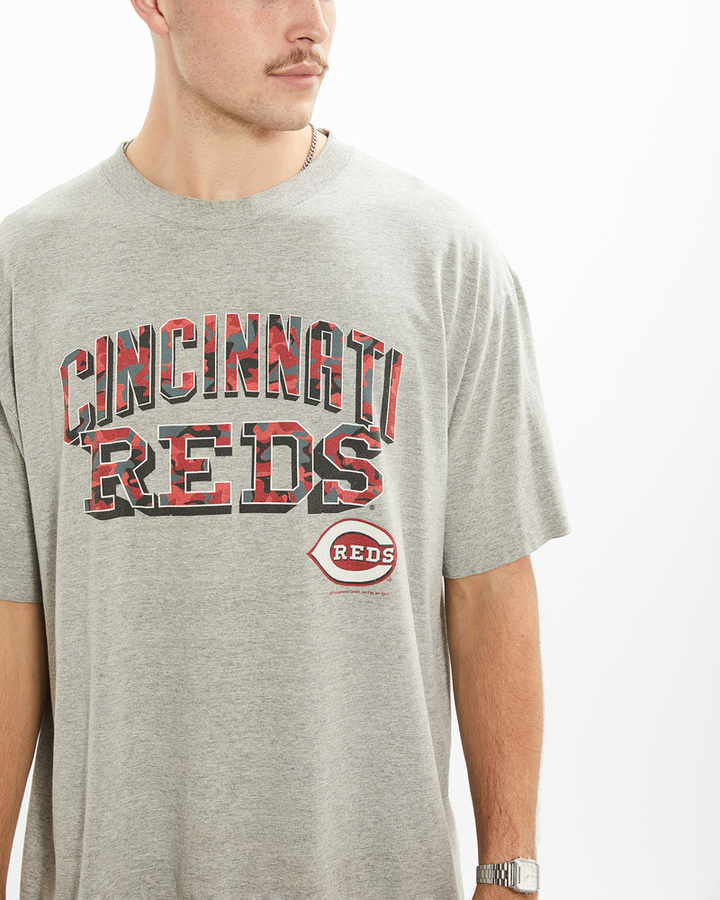 Vintage MLB Cincinnati Reds Tee <br>XL , The Real Deal , newtown, sydney, australia, thrift store, opshop, preloved, secondhand, sustainable, retro, antique, 70s, 80s, 90s, 2000s, 00s, fashion, clothing, streetwear, trendy, garment, style, boutique, store, shop, archive, sale, cheap, best, top