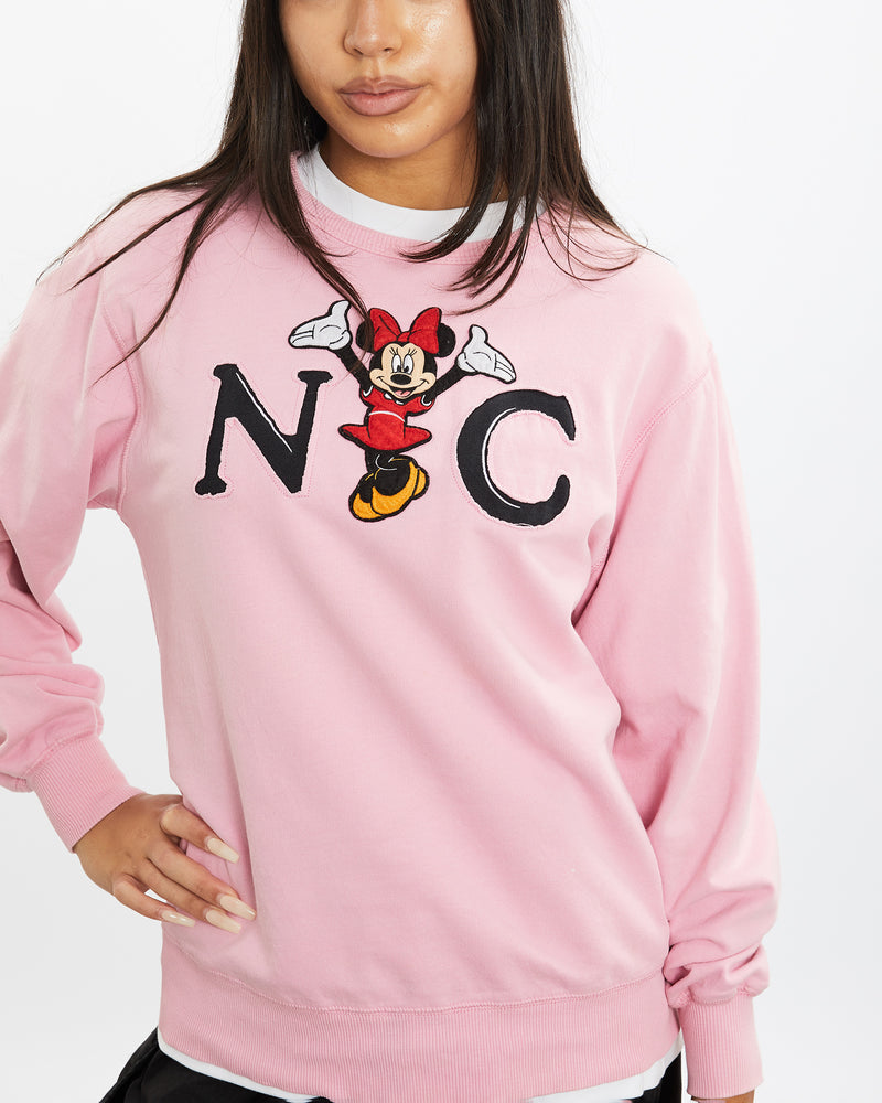 Vintage Disney Minnie Mouse NYC Sweatshirt <br>S , The Real Deal , newtown, sydney, australia, thrift store, opshop, preloved, secondhand, sustainable, retro, antique, 70s, 80s, 90s, 2000s, 00s, fashion, clothing, streetwear, trendy, garment, style, boutique, store, shop, archive, sale, cheap, best, top