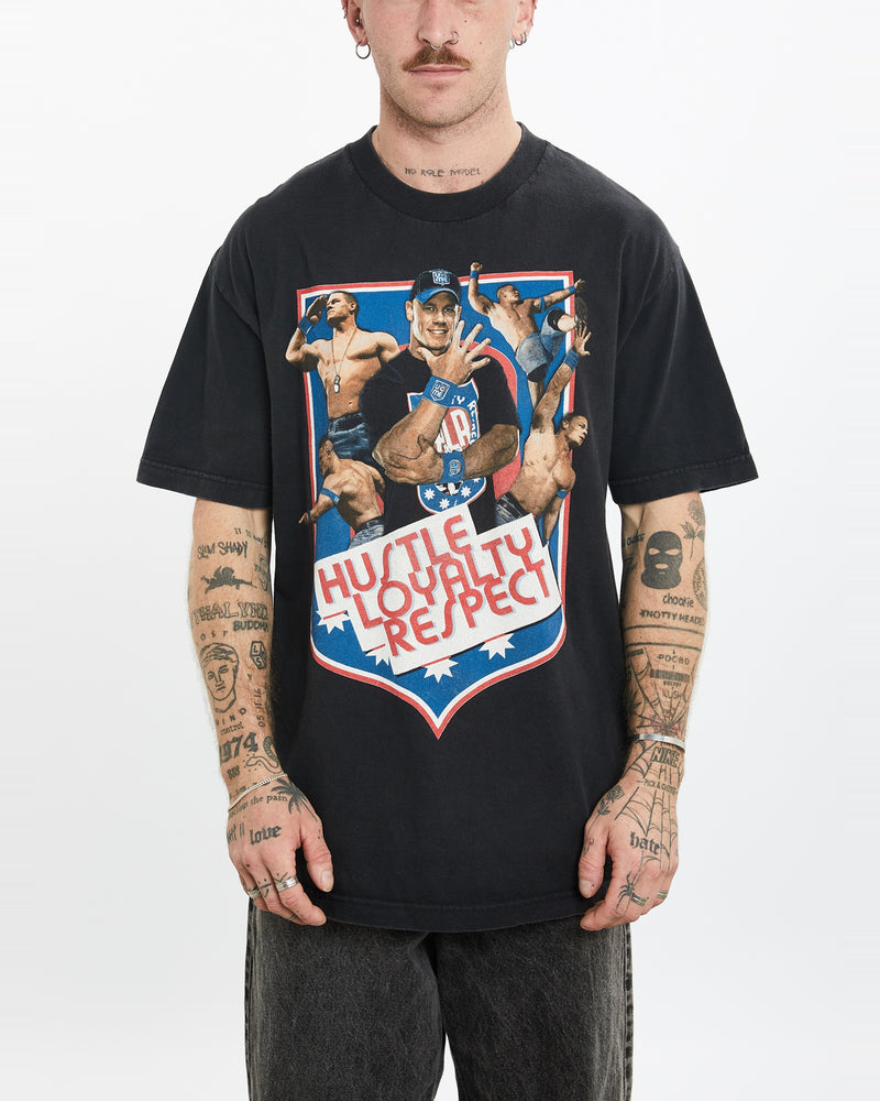 Vintage WWE John Cena Wrestling Tee <br>L , The Real Deal , newtown, sydney, australia, thrift store, opshop, preloved, secondhand, sustainable, retro, antique, 70s, 80s, 90s, 2000s, 00s, fashion, clothing, streetwear, trendy, garment, style, boutique, store, shop, archive, sale, cheap, best, top