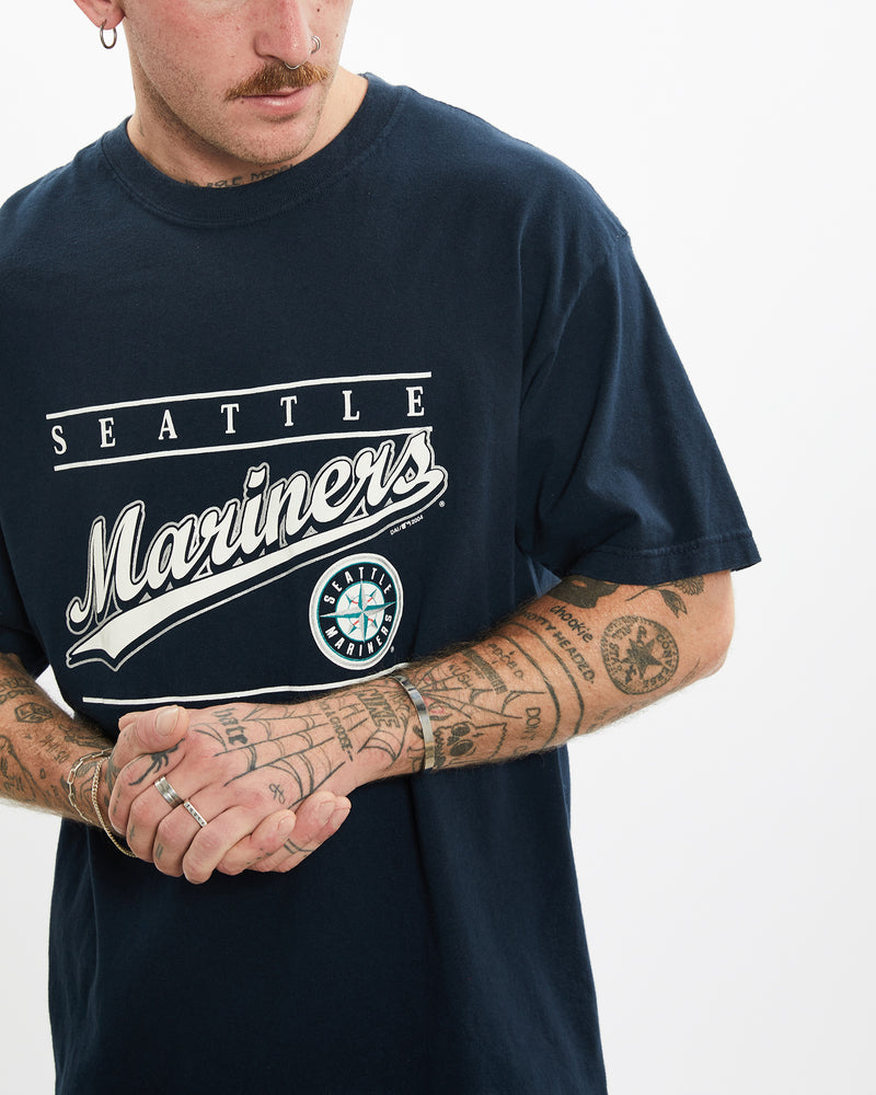 Vintage MLB Seattle Mariners Tee <br>L , The Real Deal , newtown, sydney, australia, thrift store, opshop, preloved, secondhand, sustainable, retro, antique, 70s, 80s, 90s, 2000s, 00s, fashion, clothing, streetwear, trendy, garment, style, boutique, store, shop, archive, sale, cheap, best, top