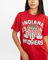 Vintage 1987 NCAA Indiana Hoosiers Tee <br>S , The Real Deal , newtown, sydney, australia, thrift store, opshop, preloved, secondhand, sustainable, retro, antique, 70s, 80s, 90s, 2000s, 00s, fashion, clothing, streetwear, trendy, garment, style, boutique, store, shop, archive, sale, cheap, best, top