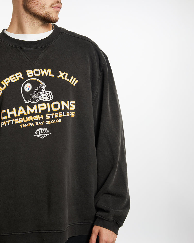 Vintage NFL Super Bowl Sweatshirt <br>XL , The Real Deal , newtown, sydney, australia, thrift store, opshop, preloved, secondhand, sustainable, retro, antique, 70s, 80s, 90s, 2000s, 00s, fashion, clothing, streetwear, trendy, garment, style, boutique, store, shop, archive, sale, cheap, best, top