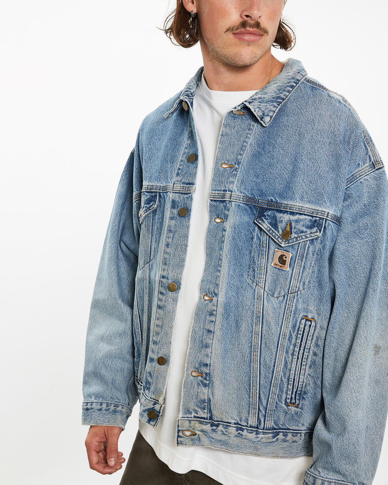 Vintage Carhartt Denim Jacket <br>XXL , The Real Deal , newtown, sydney, australia, thrift store, opshop, preloved, secondhand, sustainable, retro, antique, 70s, 80s, 90s, 2000s, 00s, fashion, clothing, streetwear, trendy, garment, style, boutique, store, shop, archive, sale, cheap, best, top