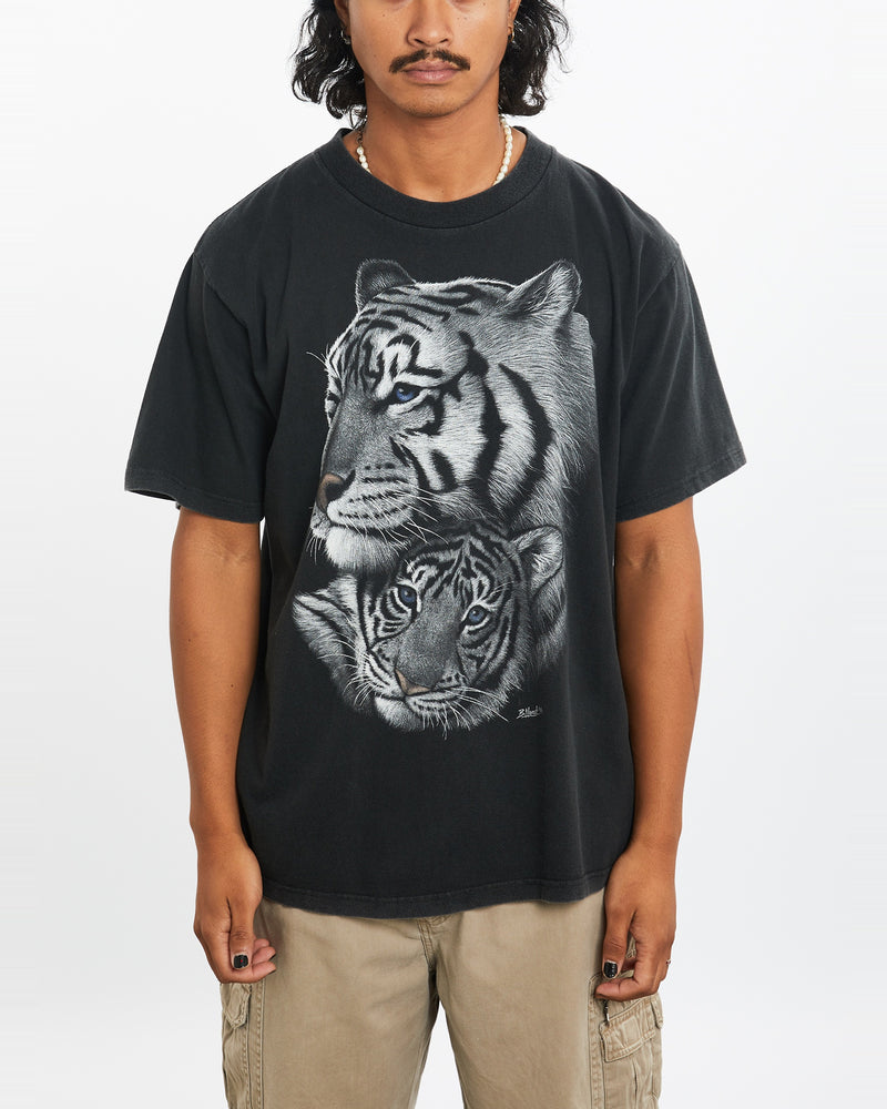 Vintage White Tiger Wildlife Tee <br>L