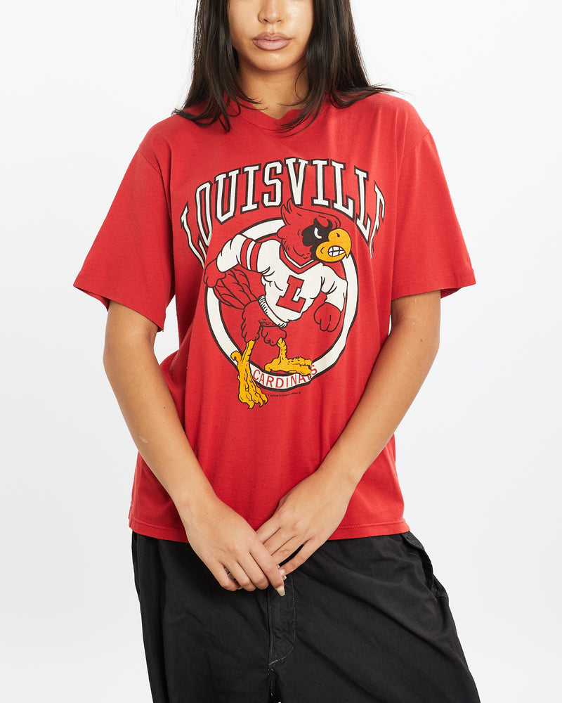 Vintage 1987 NCAA Louisville Cardinals Tee <br>S , The Real Deal , newtown, sydney, australia, thrift store, opshop, preloved, secondhand, sustainable, retro, antique, 70s, 80s, 90s, 2000s, 00s, fashion, clothing, streetwear, trendy, garment, style, boutique, store, shop, archive, sale, cheap, best, top