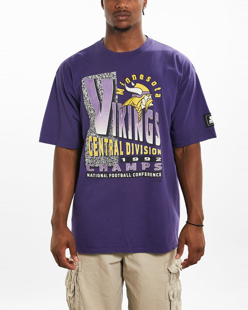 Vintage 1992 NFL Minnesota Vikings Tee <br>XL , The Real Deal , newtown, sydney, australia, thrift store, opshop, preloved, secondhand, sustainable, retro, antique, 70s, 80s, 90s, 2000s, 00s, fashion, clothing, streetwear, trendy, garment, style, boutique, store, shop, archive, sale, cheap, best, top