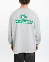 Vintage 90s Hurley Long Sleeve Tee <br>L , The Real Deal , newtown, sydney, australia, thrift store, opshop, preloved, secondhand, sustainable, retro, antique, 70s, 80s, 90s, 2000s, 00s, fashion, clothing, streetwear, trendy, garment, style, boutique, store, shop, archive, sale, cheap, best, top