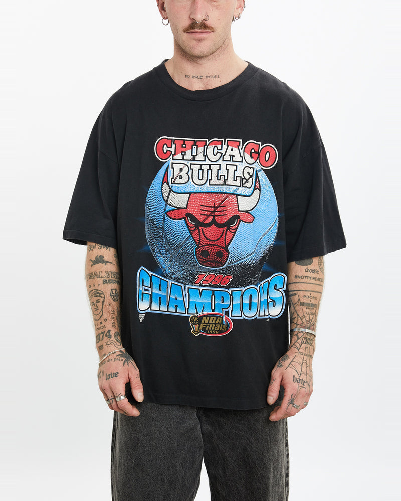 Vintage 1996 NBA Chicago Bulls Tee <br>L , The Real Deal , newtown, sydney, australia, thrift store, opshop, preloved, secondhand, sustainable, retro, antique, 70s, 80s, 90s, 2000s, 00s, fashion, clothing, streetwear, trendy, garment, style, boutique, store, shop, archive, sale, cheap, best, top