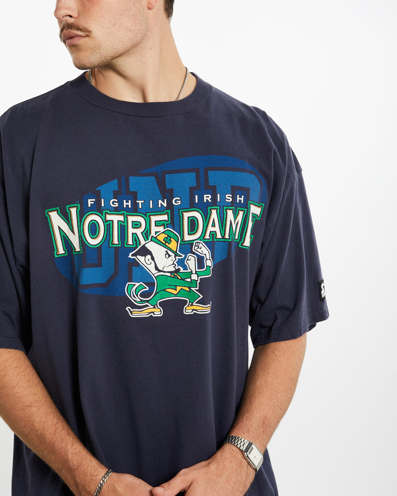 Vintage 90s NCAA Notre Dame Fighting Irish Tee <br>XL , The Real Deal , newtown, sydney, australia, thrift store, opshop, preloved, secondhand, sustainable, retro, antique, 70s, 80s, 90s, 2000s, 00s, fashion, clothing, streetwear, trendy, garment, style, boutique, store, shop, archive, sale, cheap, best, top