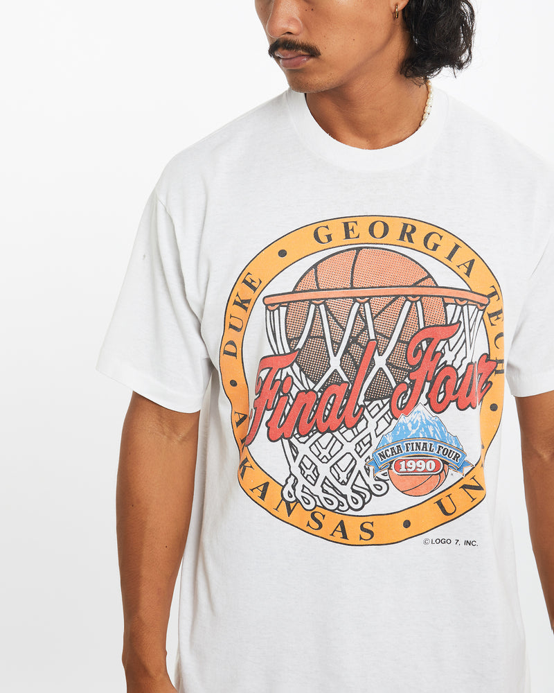 Vintage 1990 NCAA Final Four Basketball Tee <br>L