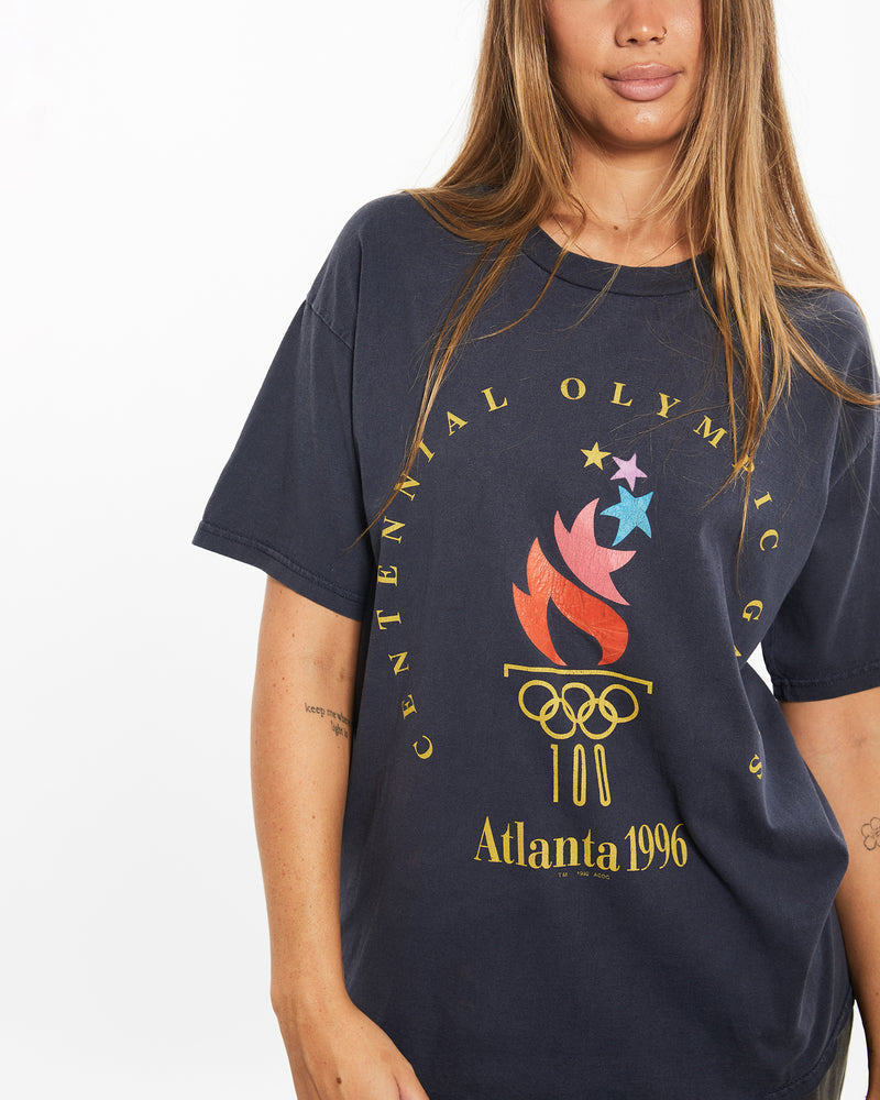 Vintage 1996 Atlanta Olympics Tee <br>M , The Real Deal , newtown, sydney, australia, thrift store, opshop, preloved, secondhand, sustainable, retro, antique, 70s, 80s, 90s, 2000s, 00s, fashion, clothing, streetwear, trendy, garment, style, boutique, store, shop, archive, sale, cheap, best, top