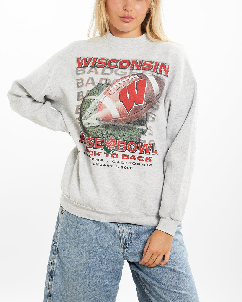 Vintage NCAA Wisconsin Badgers Sweatshirt <br>M , The Real Deal , newtown, sydney, australia, thrift store, opshop, preloved, secondhand, sustainable, retro, antique, 70s, 80s, 90s, 2000s, 00s, fashion, clothing, streetwear, trendy, garment, style, boutique, store, shop, archive, sale, cheap, best, top