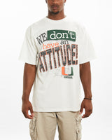 90s NCAA Miami Hurricanes Tee <br>XL