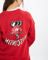 Vintage 1987 NCAA Wisconsin Badgers Sweatshirt <br>S , The Real Deal , newtown, sydney, australia, thrift store, opshop, preloved, secondhand, sustainable, retro, antique, 70s, 80s, 90s, 2000s, 00s, fashion, clothing, streetwear, trendy, garment, style, boutique, store, shop, archive, sale, cheap, best, top