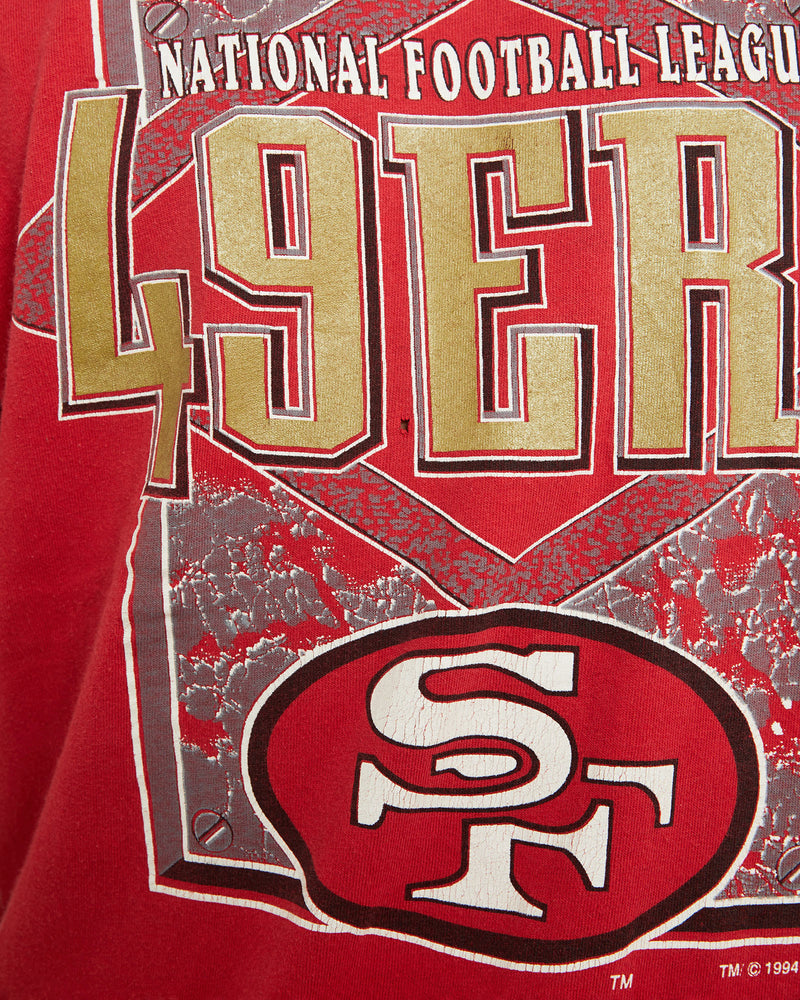 Vintage 1994 NFL San Francisco 49ers Tee <br>L , The Real Deal , newtown, sydney, australia, thrift store, opshop, preloved, secondhand, sustainable, retro, antique, 70s, 80s, 90s, 2000s, 00s, fashion, clothing, streetwear, trendy, garment, style, boutique, store, shop, archive, sale, cheap, best, top