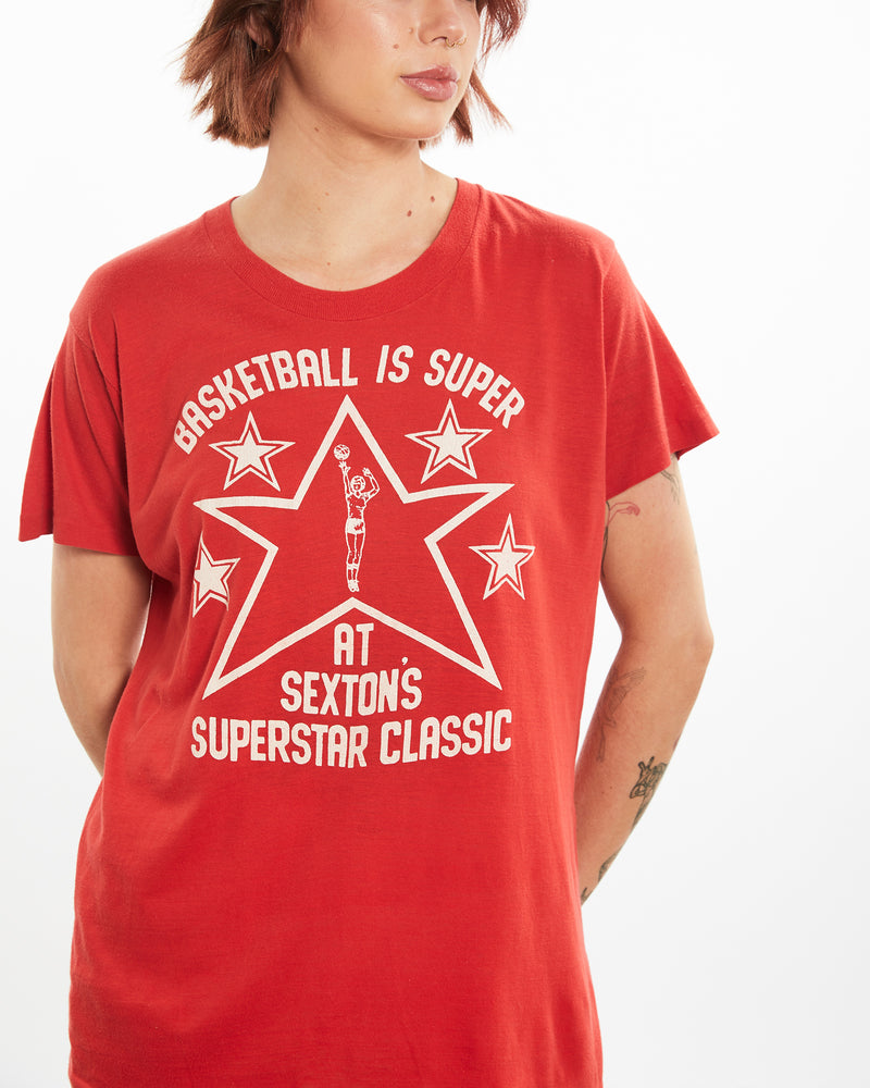 Vintage 80s Basketball Is Super Tee <br>M