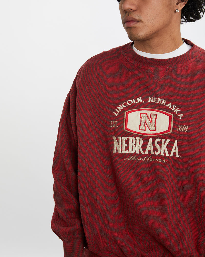 Vintage NCAA University of Nebraska Huskers Sweatshirt <br>L , The Real Deal , newtown, sydney, australia, thrift store, opshop, preloved, secondhand, sustainable, retro, antique, 70s, 80s, 90s, 2000s, 00s, fashion, clothing, streetwear, trendy, garment, style, boutique, store, shop, archive, sale, cheap, best, top