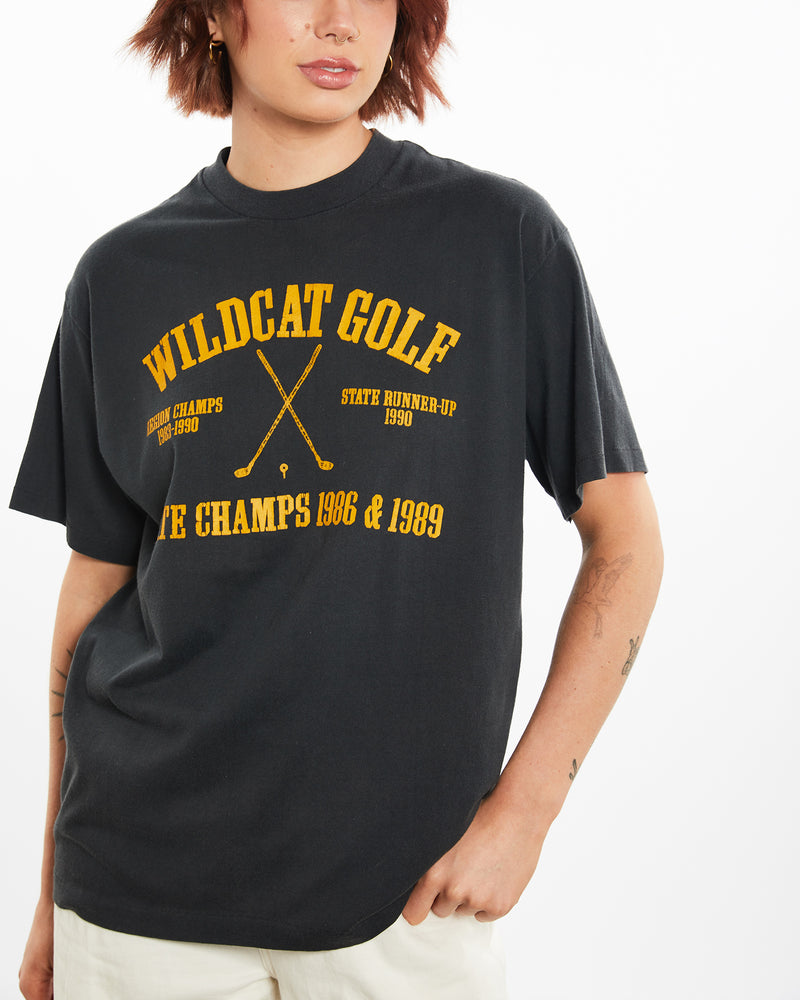 Vintage 1990 Wildcat Golf Tee <br>M , The Real Deal , newtown, sydney, australia, thrift store, opshop, preloved, secondhand, sustainable, retro, antique, 70s, 80s, 90s, 2000s, 00s, fashion, clothing, streetwear, trendy, garment, style, boutique, store, shop, archive, sale, cheap, best, top